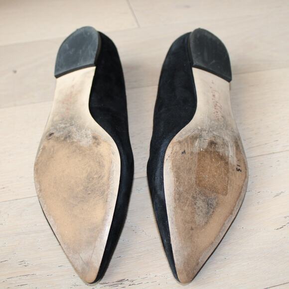 SAM EDELMAN Ruby Keyhole Flat Pointed Toe Slip On Black | 8 - Picture 6 of 7